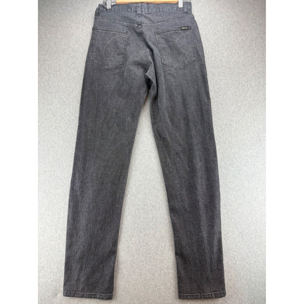 Calvin Klein Jeans Women's Size 7 Dark Gray Wash High Rise‎ Straight Leg Denim - Picture 3 of 10